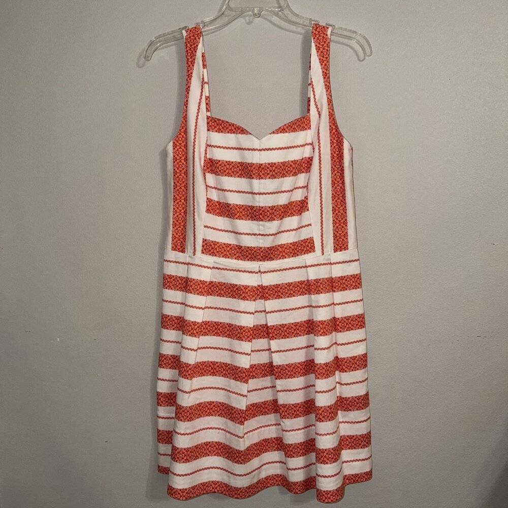 Draper James A-Line Dress 10 Striped Preppy Country Club Old Money